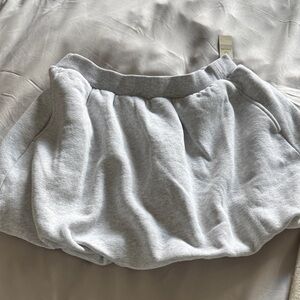 Aerie Light Gray Skater Skirt